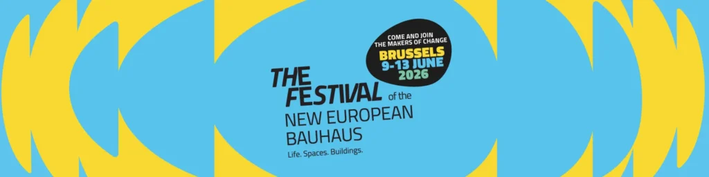 Plakat New European Bauhaus Festival Brüssel 2026